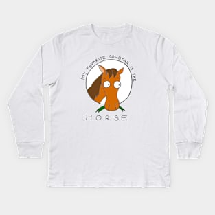 Love Horses Co-star Kids Long Sleeve T-Shirt